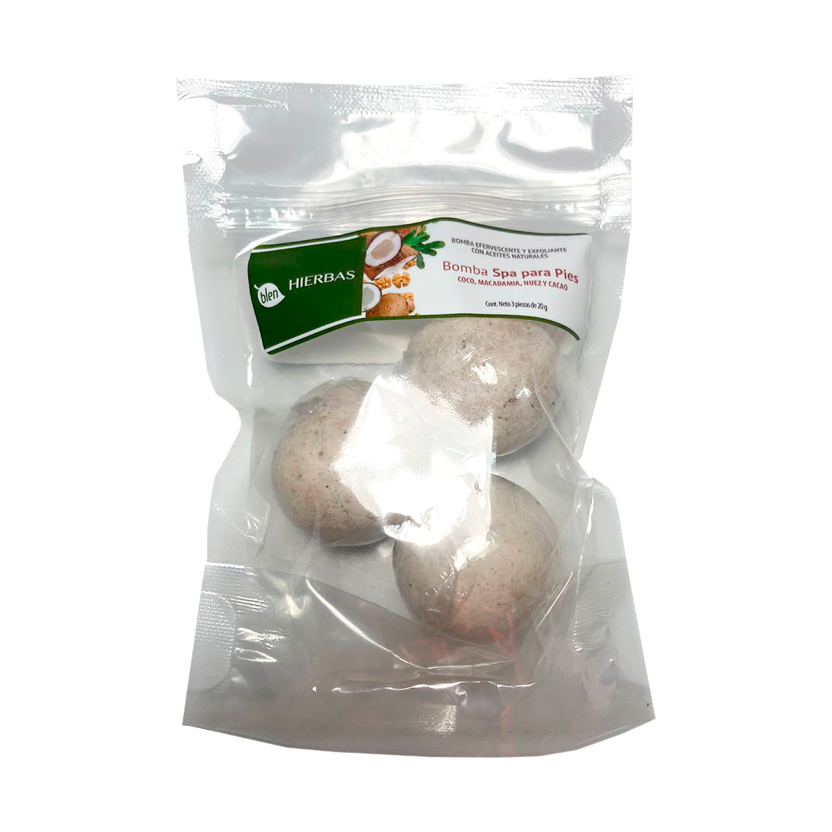 1 Bombas Spa para Pies Coco, Macadamia, Nuez y Cacao - Imagen 1